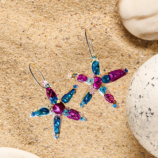 Handmade Starfish Resin Earrings
