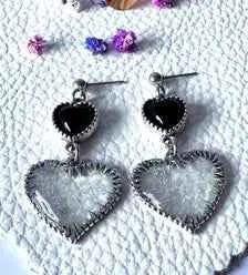 Bubble Resin Heart Earrings | Mystical and Magical Jewellery