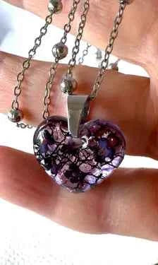 Floral Heart Pendant Necklace | Butterfly Bush Blooms (Copy)