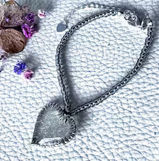 Irridescent Bubble Heart Beaded Bracelet| Handmade Resin Fairycore Jewellery