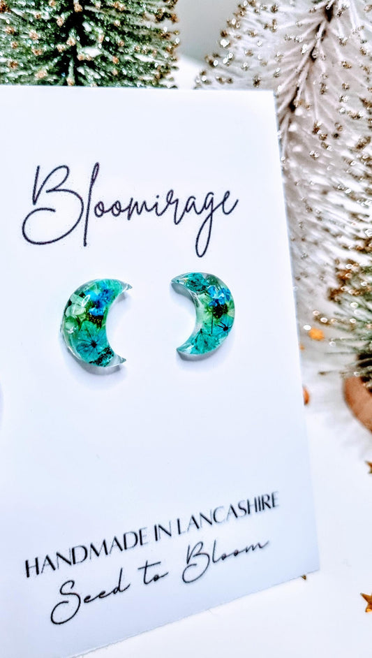 christmas earrings, unique handmade jewellery.  christmas party wear, great for sparkle on christmas day and a great christmas gift for women and girls of any age. christmas jewelry that any girl would love to receive. gift for wife, gift for sister, gift for daughter.