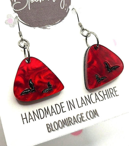 Eddie Munson Guitar Plectrum Earrings | Stranger Things | Hypoallergenic & Lightweight