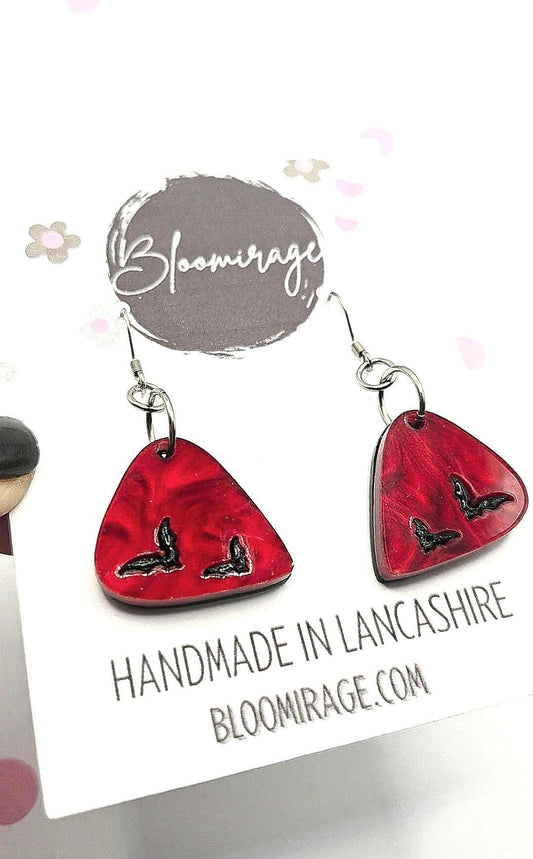 Eddie Munson Guitar Plectrum Earrings | Stranger Things | Hypoallergenic & Lightweight