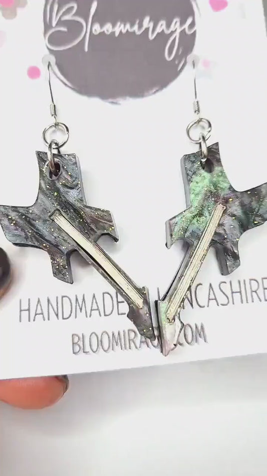 Eddie Munson Electric Guitar Earrings | Stranger Things | Hypoallergenic & Lightweight