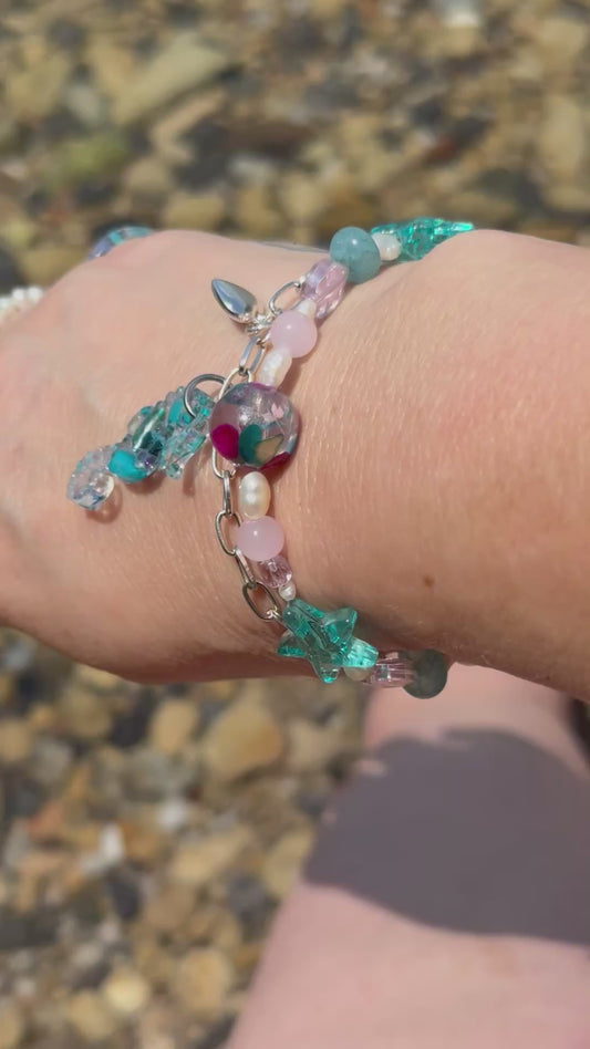 Handmade Shell Bead Bracelet